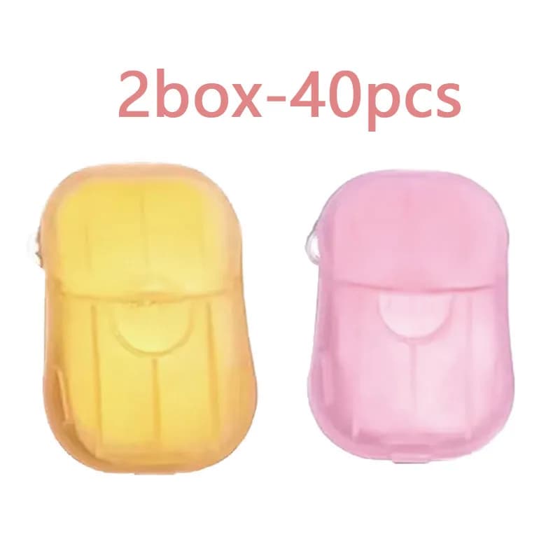 2-6box Portable Soap Paper Disposable Soap Paper Flakes Washing Cleaning Hand for Kitchen Toilet Outdoor Travel Camping Hiking