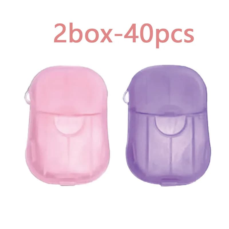 2-6box Portable Soap Paper Disposable Soap Paper Flakes Washing Cleaning Hand for Kitchen Toilet Outdoor Travel Camping Hiking