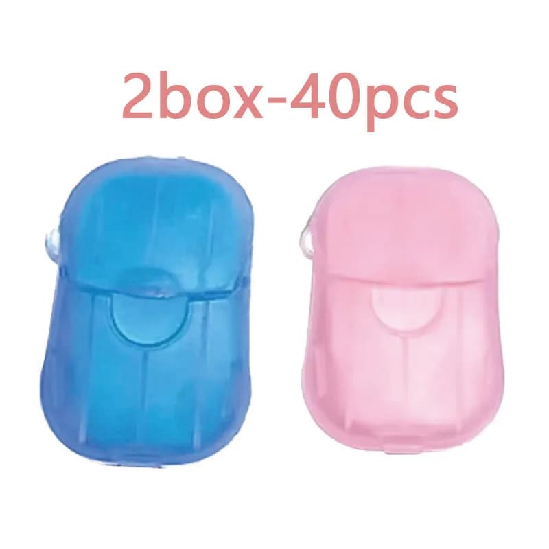 2-6box Portable Soap Paper Disposable Soap Paper Flakes Washing Cleaning Hand for Kitchen Toilet Outdoor Travel Camping Hiking