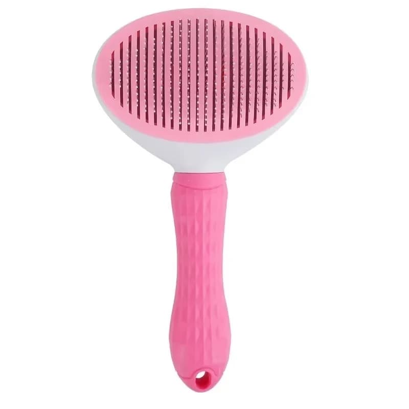 Dog Grooming Brush with Easy Clean Button, Pet Massage Comb for Effective Detangling and Hair Removal, Suitable for Dogs