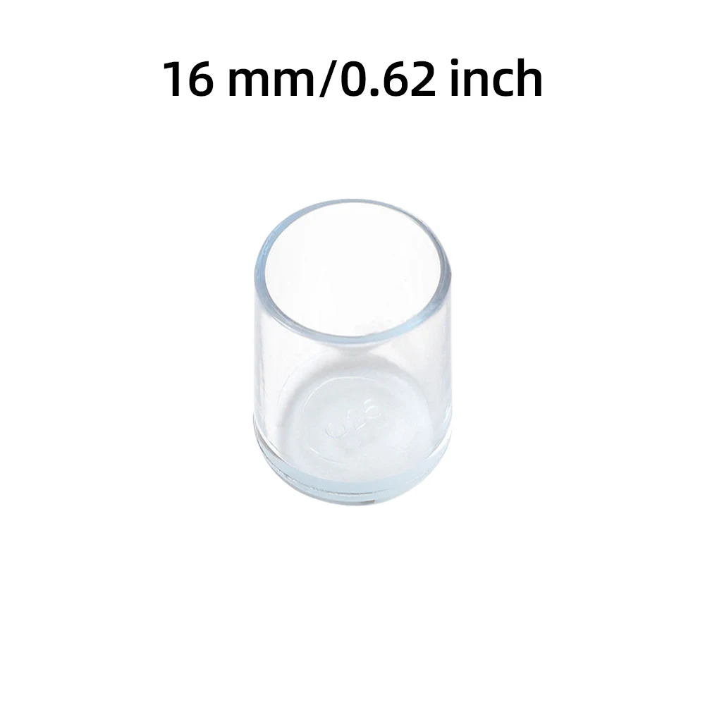 4/8/12/16 PCS Anti-Noise Chair Leg Silicone Floor Protectors Transparent Rubber Furniture Leg Cap Non-Slip Table Feet Caps Cover