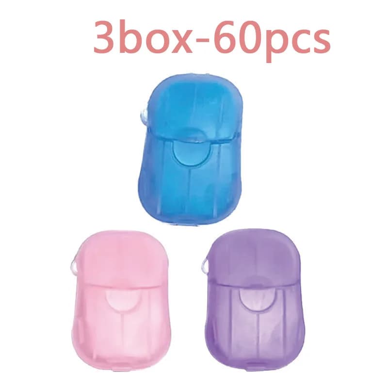 2-6box Portable Soap Paper Disposable Soap Paper Flakes Washing Cleaning Hand for Kitchen Toilet Outdoor Travel Camping Hiking