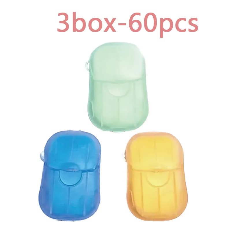 2-6box Portable Soap Paper Disposable Soap Paper Flakes Washing Cleaning Hand for Kitchen Toilet Outdoor Travel Camping Hiking