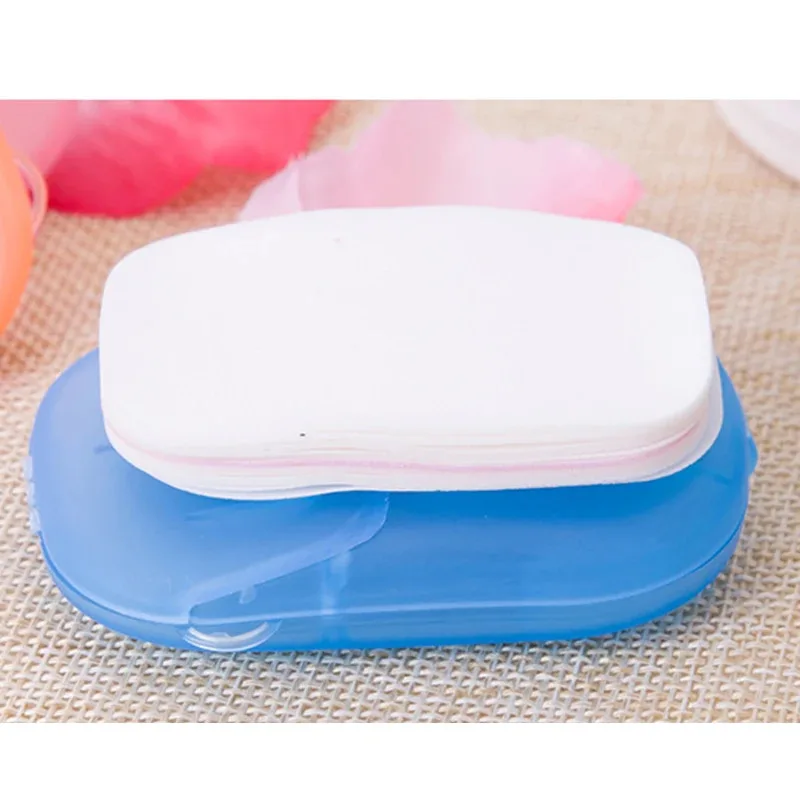 2-6box Portable Soap Paper Disposable Soap Paper Flakes Washing Cleaning Hand for Kitchen Toilet Outdoor Travel Camping Hiking
