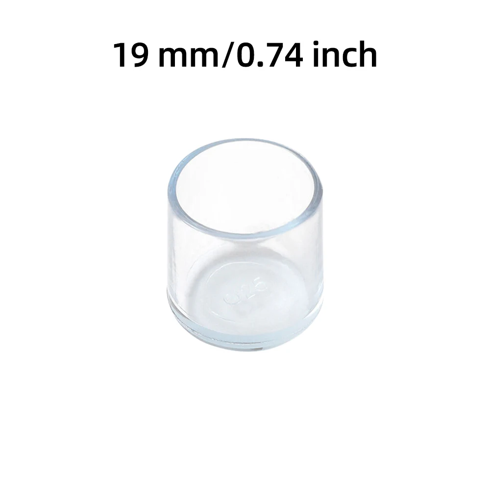 4/8/12/16 PCS Anti-Noise Chair Leg Silicone Floor Protectors Transparent Rubber Furniture Leg Cap Non-Slip Table Feet Caps Cover