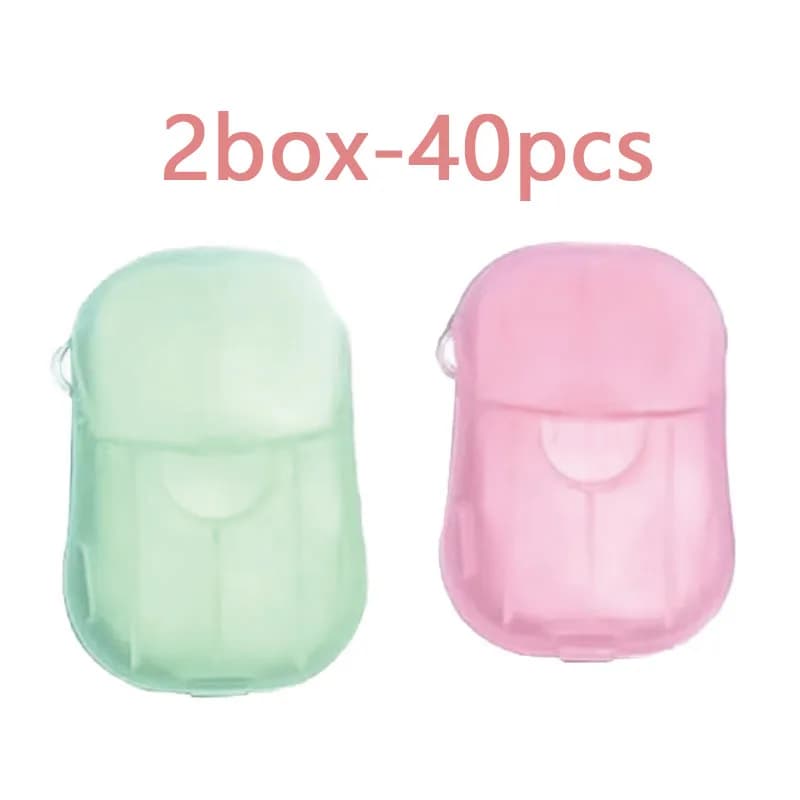 2-6box Portable Soap Paper Disposable Soap Paper Flakes Washing Cleaning Hand for Kitchen Toilet Outdoor Travel Camping Hiking