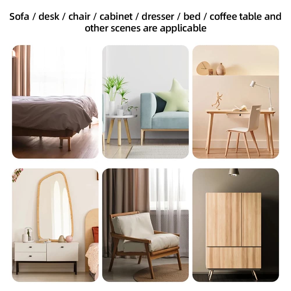 4/8/12/16 PCS Anti-Noise Chair Leg Silicone Floor Protectors Transparent Rubber Furniture Leg Cap Non-Slip Table Feet Caps Cover